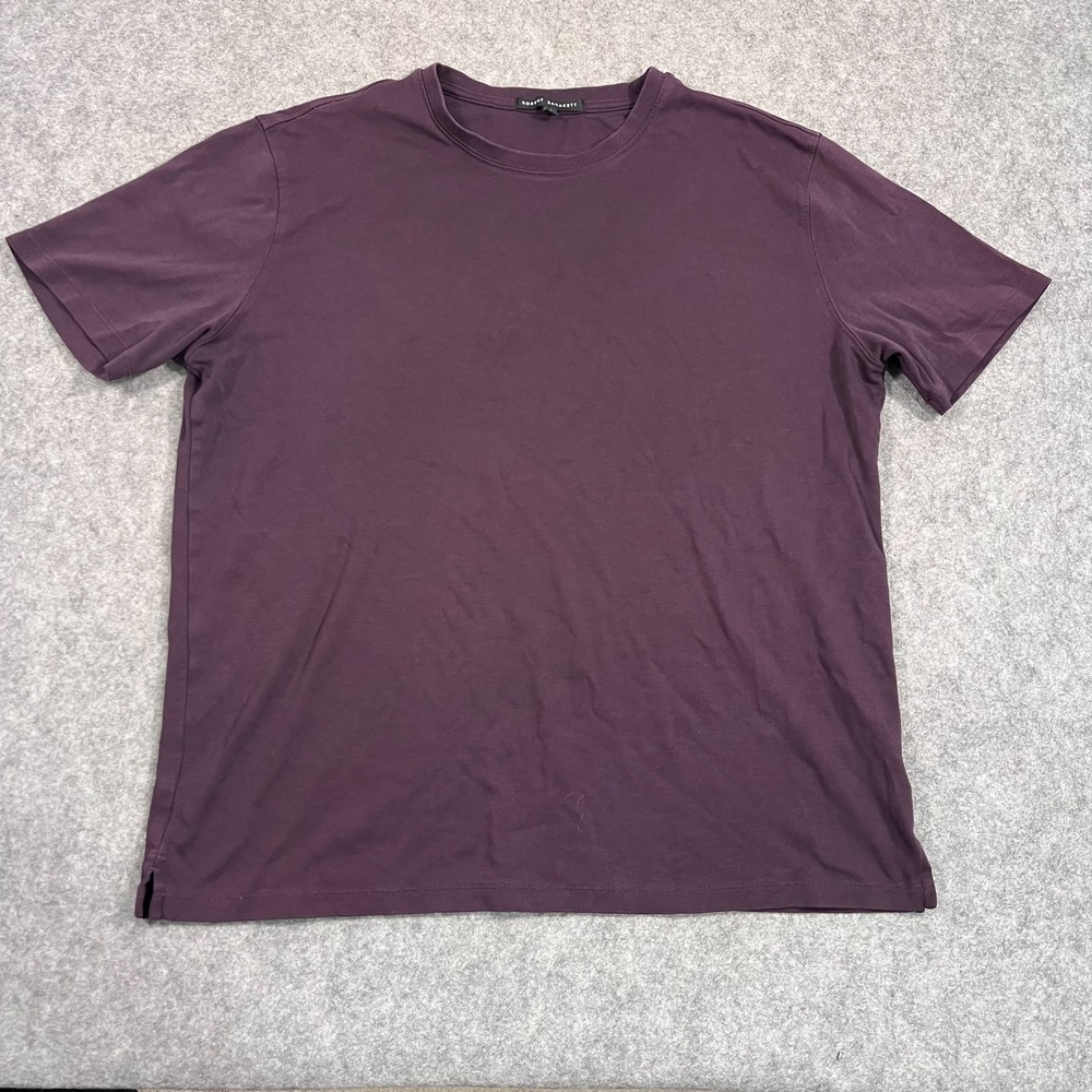 Robert Barakett‎ Plum Jam Purple Short Sleeve Crew Neck T-Shirt Men's Size XL